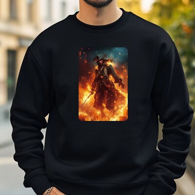 Pirate On Fire Sweatshirt Cosy And Perfect For Any Occasion S To 4XL