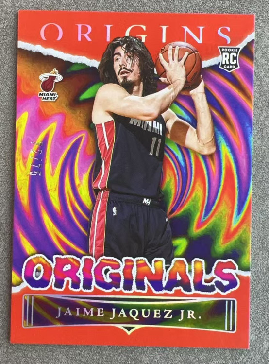 Jaime Jaquez Jr 2023-24 Panini Origins /75 Red Originals RC Miami Heat #18