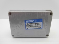 Image of ESR ENCLOSURE JUNCTION BOX ADAPTABLE PVC PLASTIC IP56 WATERPROOF 120x80x50mm