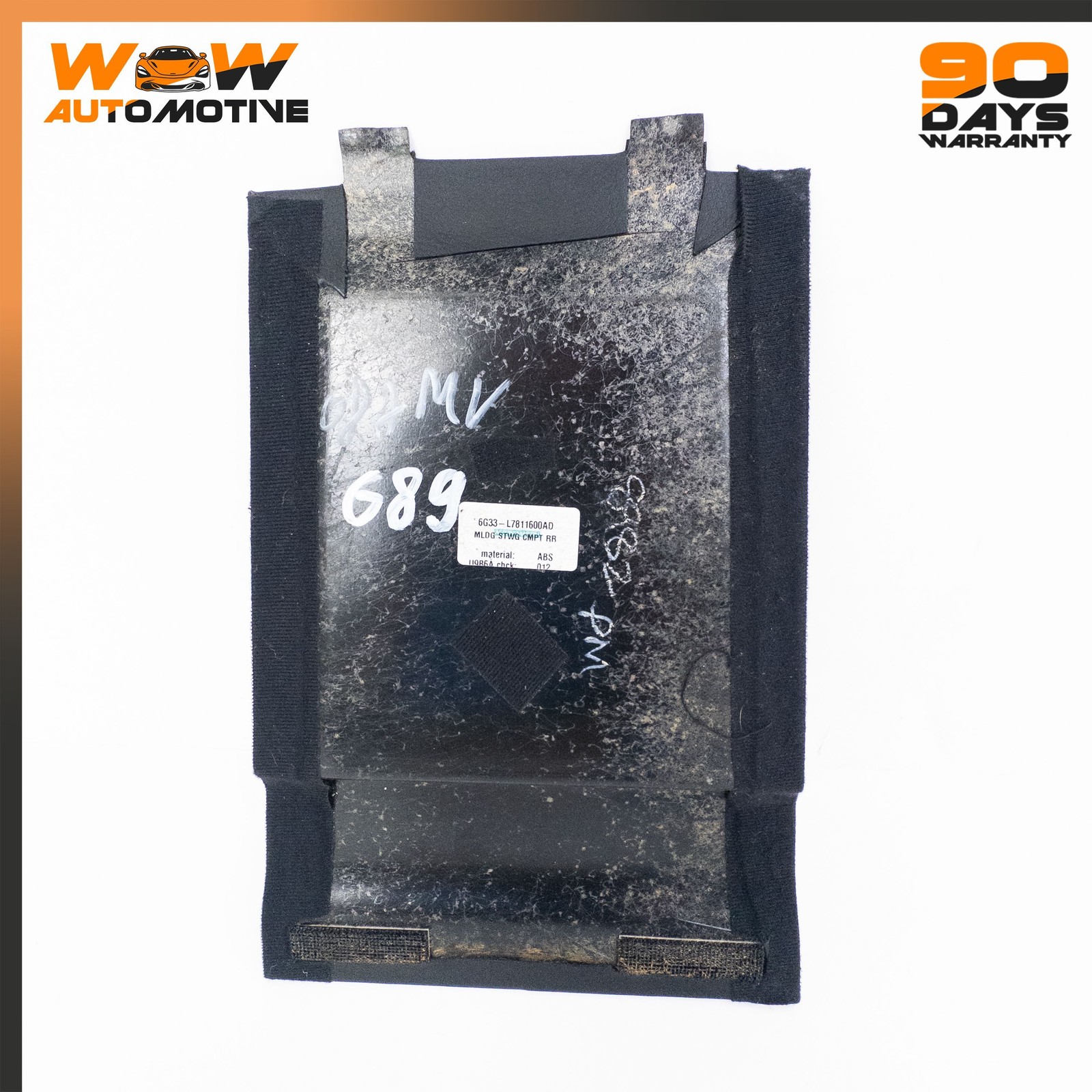 06-16 ASTON MARTIN V8 VANTAGE REAR SEAT BACK MIDDLE STORAGE BOX COVER OEM