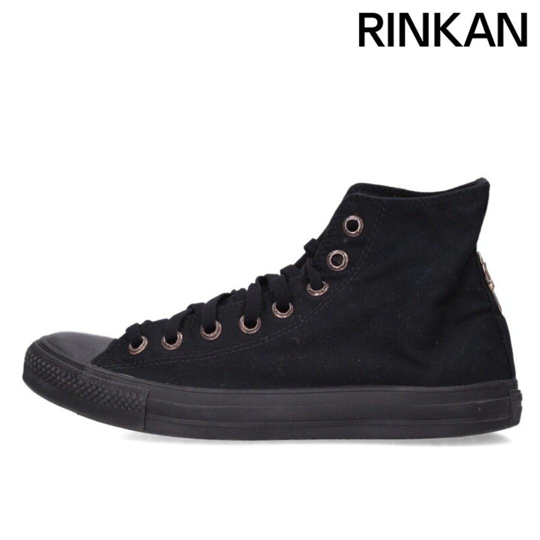 CHROME HEARTS CH CONVERSE CANVAS SILVER DECORATED HIGH-TOP SNEAKERS MEN Used 513