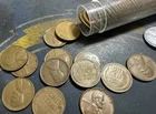 1909 -1958 Lincoln Wheat Penny  tube 60 pennies!  Unsearched!
