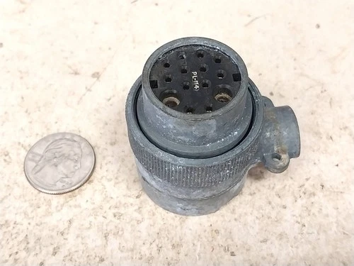 Nice WW2 Military Army PL-114 BC-312 Connector Plug / Old Vintage Ham Radio