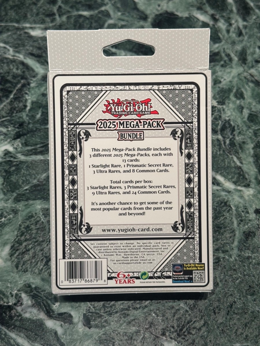 YuGiOh! 2025 Mega-Pack Tuck Box (3 Mega-Packs) Factory Sealed