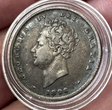 1826 George IV Silver Shilling