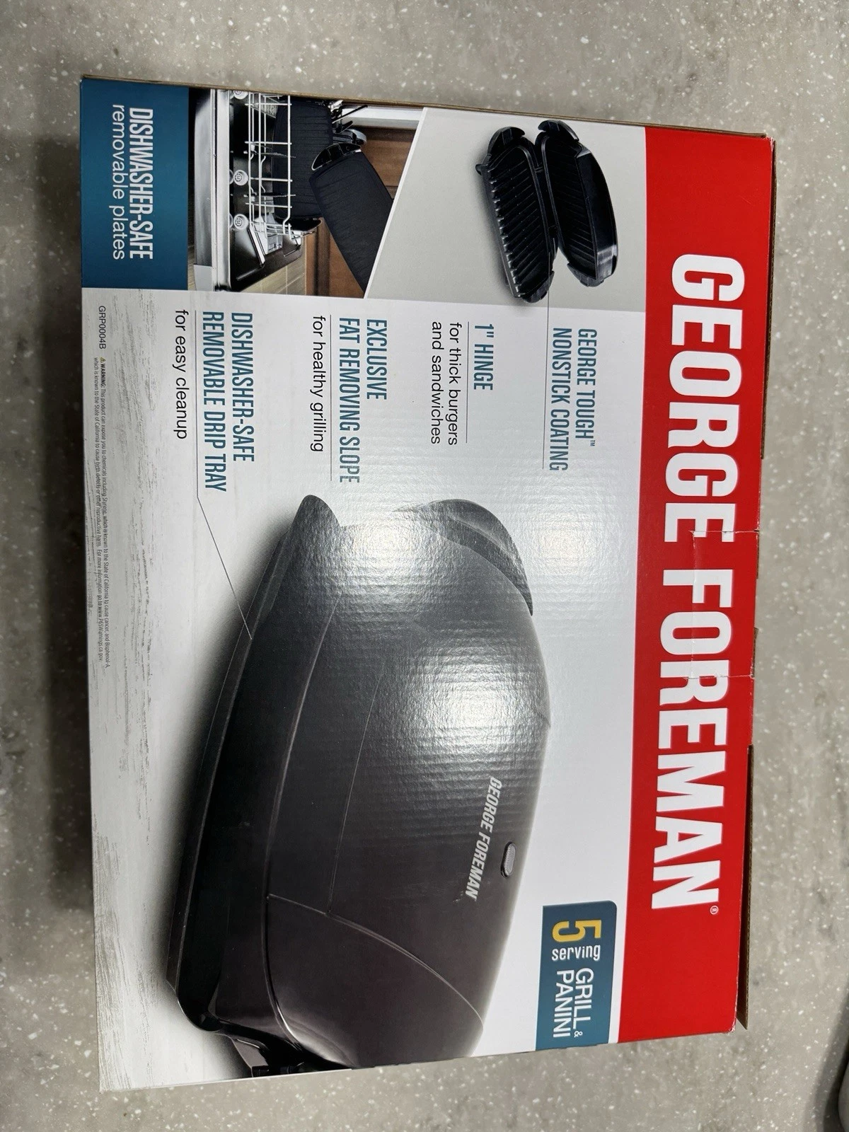 George Foreman GRP0004B Black Electric Grill