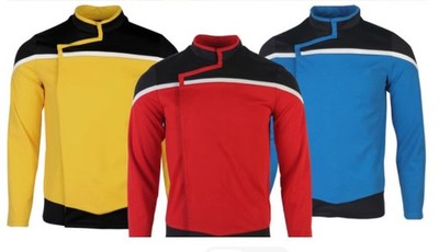Strange New Worlds Lower Decks Red Blue Gold Shirts Starfleet Uniforms Costumes