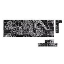 Side Print Backlit Keycap 74Pcs Original Profile Loong for 60 61 65 68 67