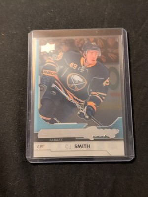 2017-18 Upper Deck Young Guns Clear Cut CJ Smith #225 Buffalo Sabers
