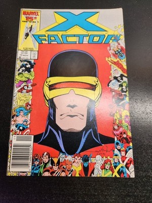 X-Factor #10 Marvel 25th Anniversary Cyclops Newsstand 1986
