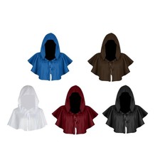 Polyester Halloween Umhang Grimmige Kutte Teufel Cape Zauberer Umhang Mittelalter Cosplay