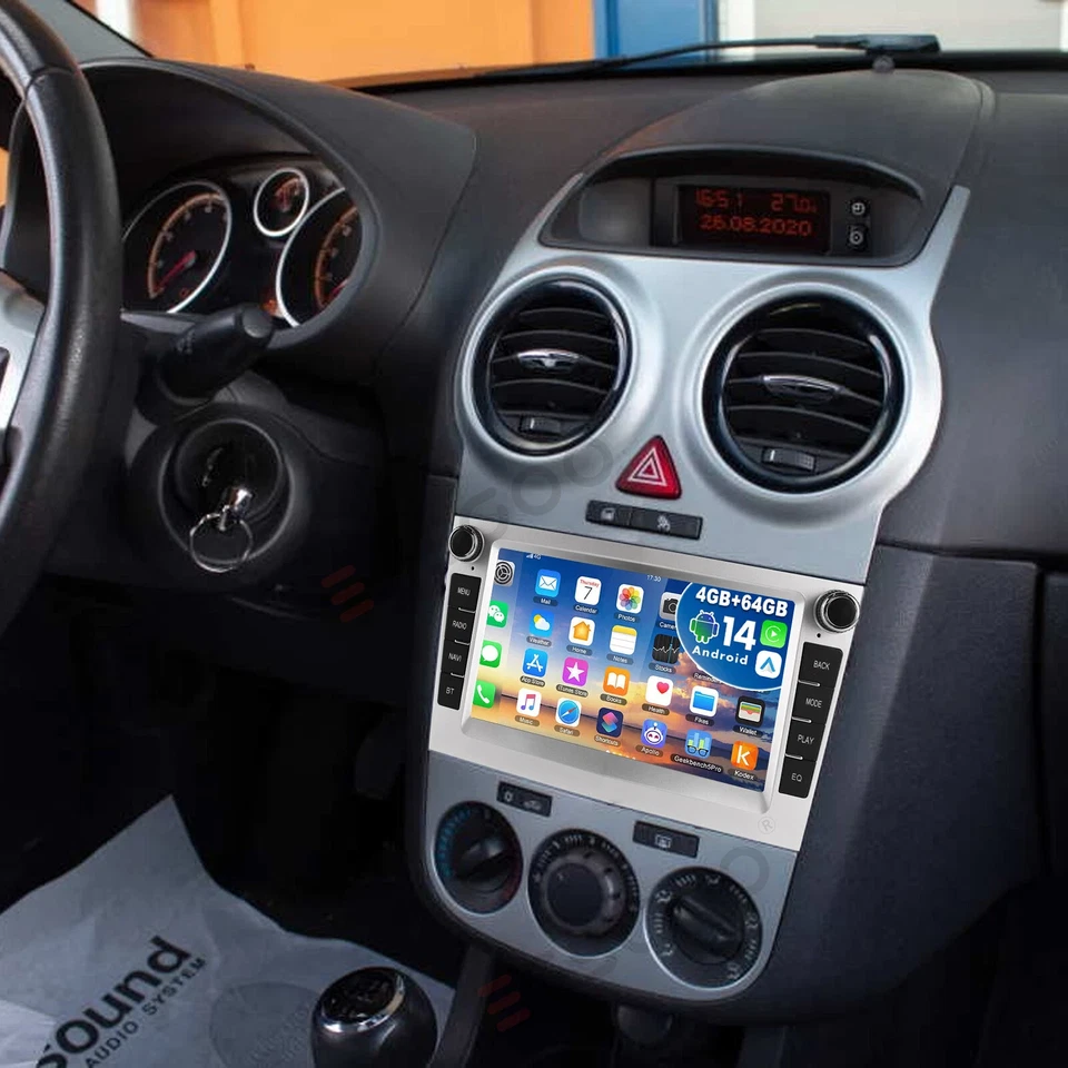 VAUXHALL CORSA 2000 2001 2002 2003 2004 2005 2006 CAR PLAY KIT Vauxhall Corsa 2000 - 2006 OLD SHAPE Apple Car Play Car Stereo Complete UPGRADE