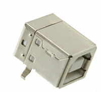 Pack of 4  USB-B-S-F-B-TH  Connector Receptacle USB2.0 Type-B 4Pos R/A, RoHs