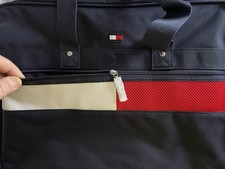 Tommy Hilfiger Duffle Bag Gym Vintage New NOS Red White Blue Football Boxing Run