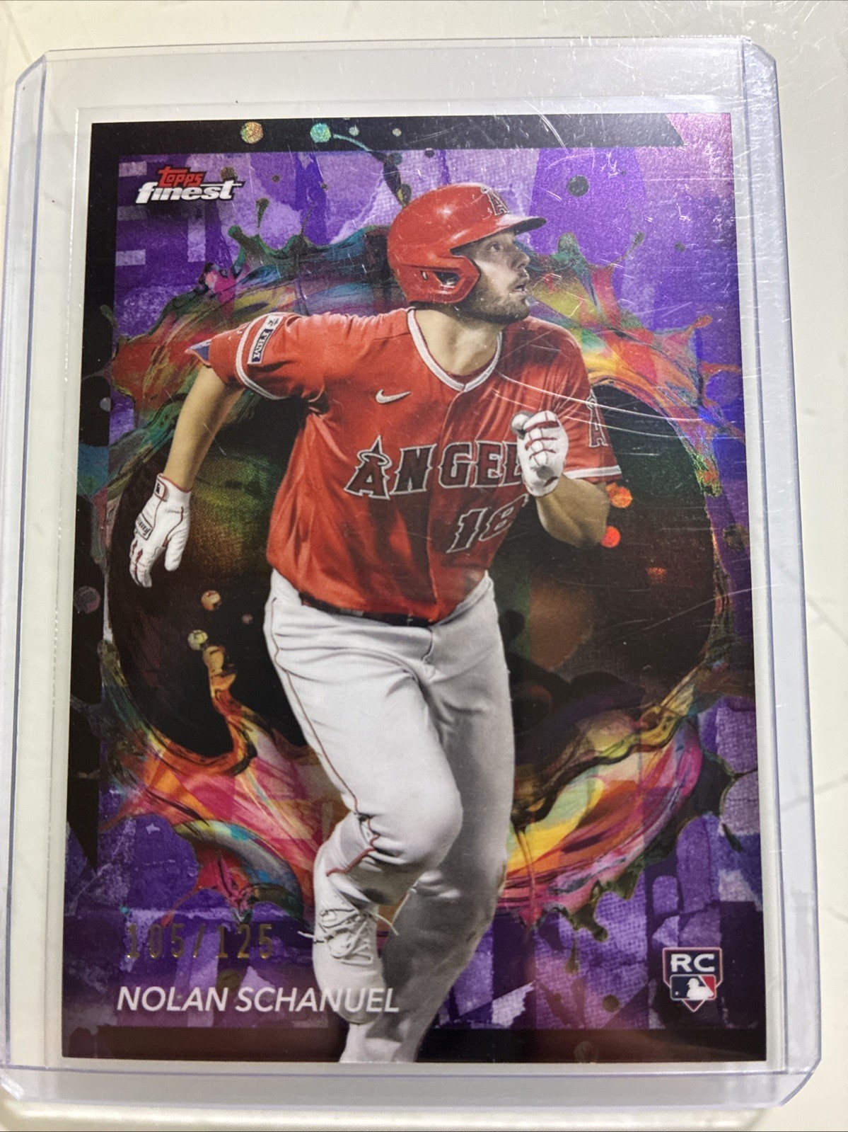 2024 Topps Finest - Rare Nolan Schanuel #271 Purple Refractor /125 (RC)