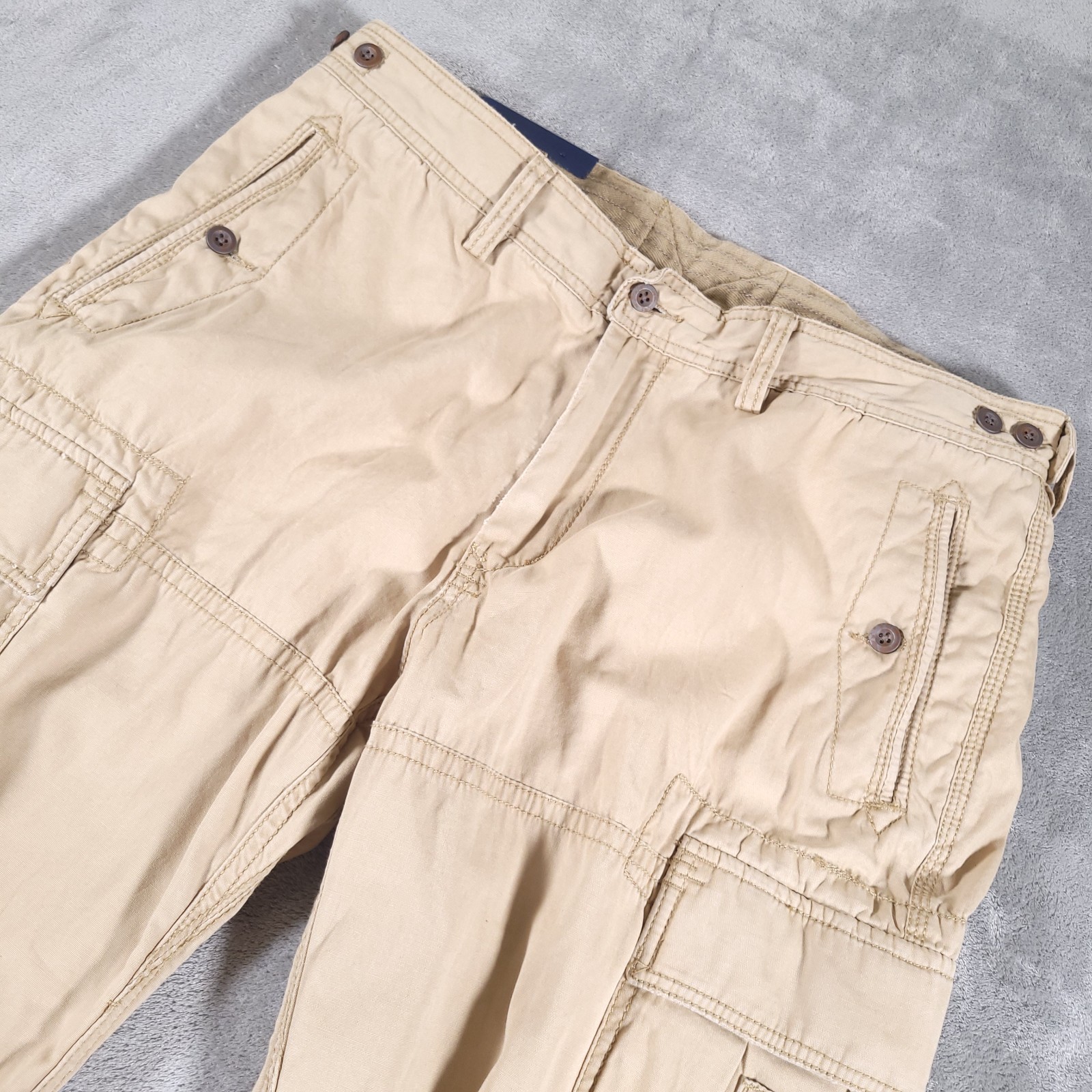 Polo Ralph Lauren Men’s 36x32 Vintage Tan Beige Utility Cargo Pants RL-76105
