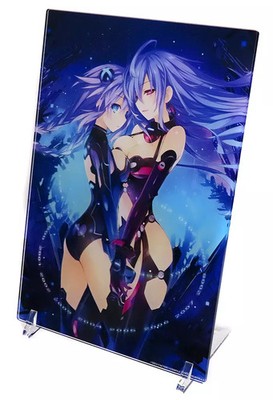 Neptun Re; Birth Serie Acrylplatte lila Herz & Iris Herz A5 Sammlerstück
