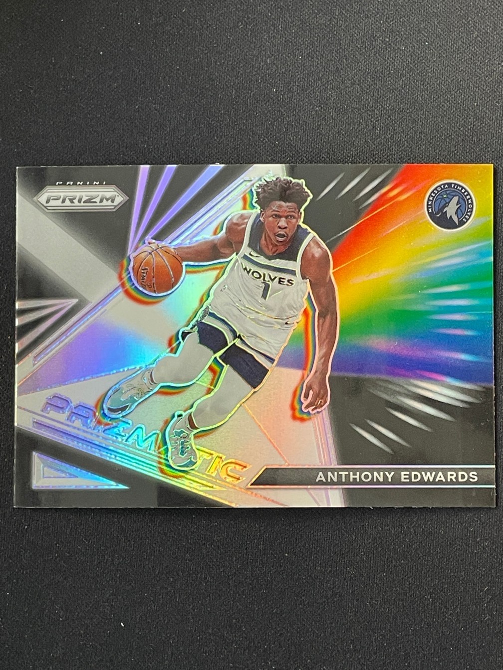 Anthony Edwards 2021-22 Panini Prizm Prizmatic Silver Prizm #19