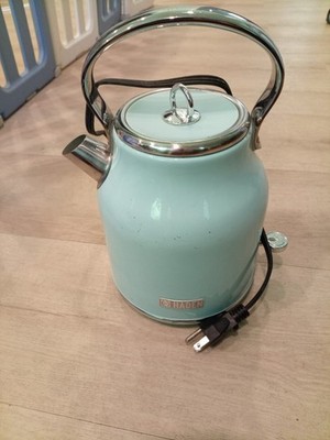 Haden Heritage 1.7 Liter Stainless Steel Body Electric Kettle, Turquoise TESTED