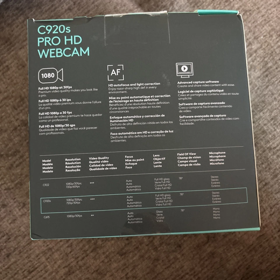 Logitech - C920s Pro 1080 Webcam with Privacy Shutter - Black - Image 2 of 2