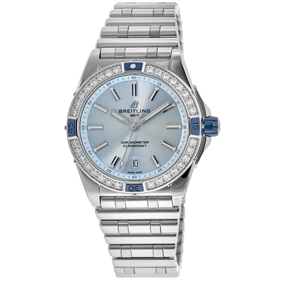 Nuevo reloj Breitling Super Chronomat automático 38 Ice para mujer A17356531C1A1