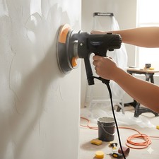 710W Electric Drywall Sander Automatic Vacuum Dust Collection Systm w/LED Light
