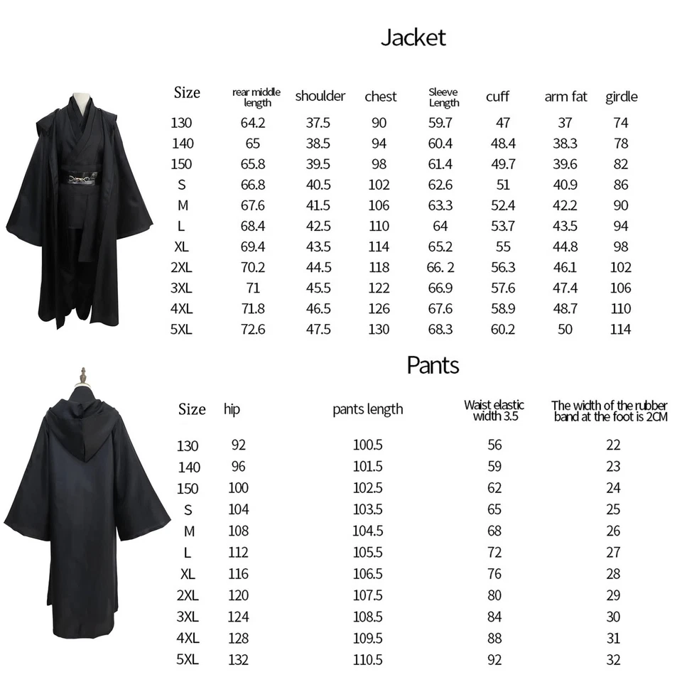 Звездные войны джедай Энакин Скайуокер косплей костюм полный комплект Хэллоуин вечеринки наряды - Изображение 2 из 4