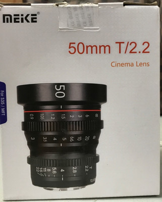 Meike 50mm T2.1 Super 35 Prime Cinema Lens  (GREAT CONDITION) Canon EF Mount