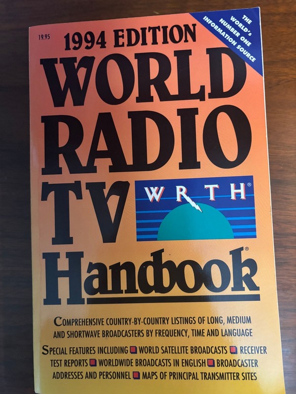 1994 World Radio Handbook (WRTH) (WRTVH) Shortwave Medium Wave - VG Condition