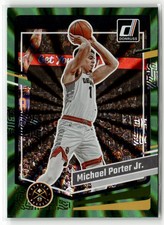 2023-24 Donruss #154 Michael Porter Jr. Green Laser Holo