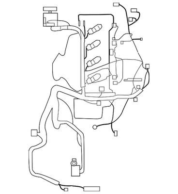 Nissan 24011ZX00B Genuine OEM Factory Original Engine Harness for