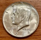 1964D BU+ Brilliantly Struck Exquisite Kennedy Silver Half Dollar .90
