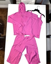 Women s vintage Victoria s Secret Pink Y2K 3-piece tracksuit set