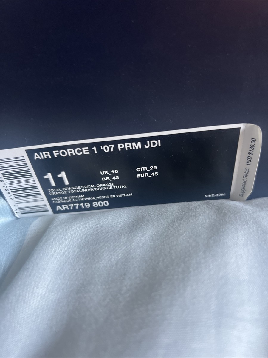 Size 11 Nike Air Force Low Just Do It for sale online UK