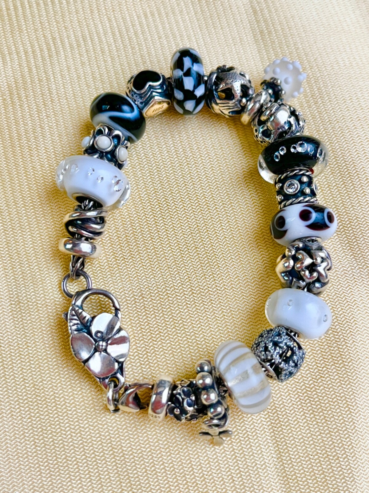 Collier Trollbead En Argent Sterling 925 - Longueur 27,6 Pouces (~70 Cm), Perles Authentiques, Neuf Sans Emballage