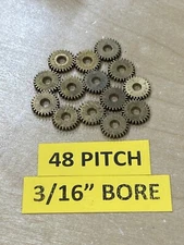 BOSTON GEAR BRASS G-137 SPUR GEAR 48 PITCH 26 TEETH FOR CLOCK LATHE MOTOR SHAFT 