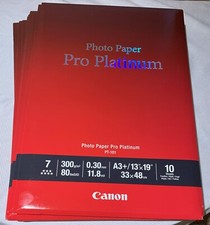 Canon Photo Paper Pro Platinum PT-101 13" x 19" A3 /33x48cm 2pks - 20 sheets 