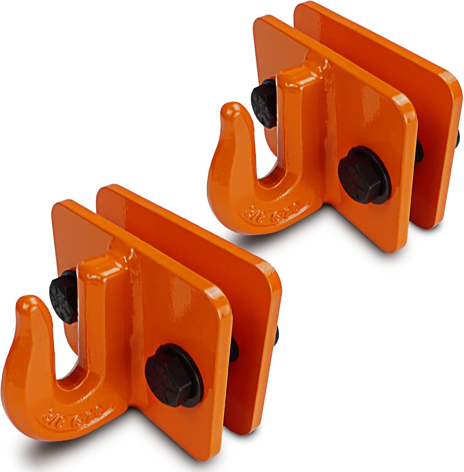 Tractor Bucket Grab Hook Bolt on Tow Hook Chain Hook Kubota Orange Logging Lift