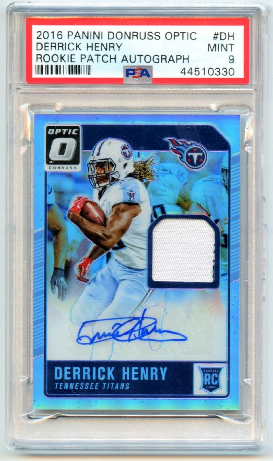 Derrick Henry Panini Donruss Optic Rookie Patch Autograph #DH Base