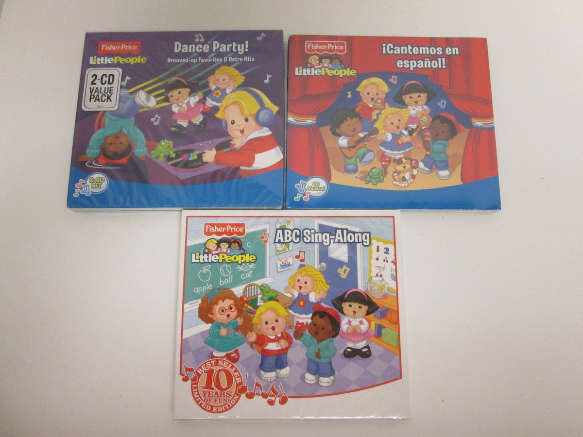 Fisher Price Little People 4 CD Music Lot ABC Sing Along Dance