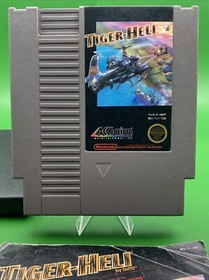 Cartucho Nintendo Aut&eacute;ntico Tiger-Heli NES, Manual y Funda Negra