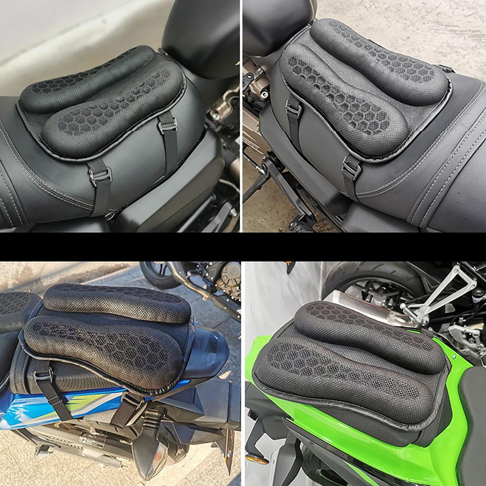 Motorcycle Gel Seat Cushion Cover Comfort Pillow Pad Pressure Relief