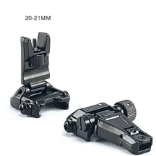 Metal Profile Flip-up Backup Sight Folding Sights Front & Rear Set Scope Mounts