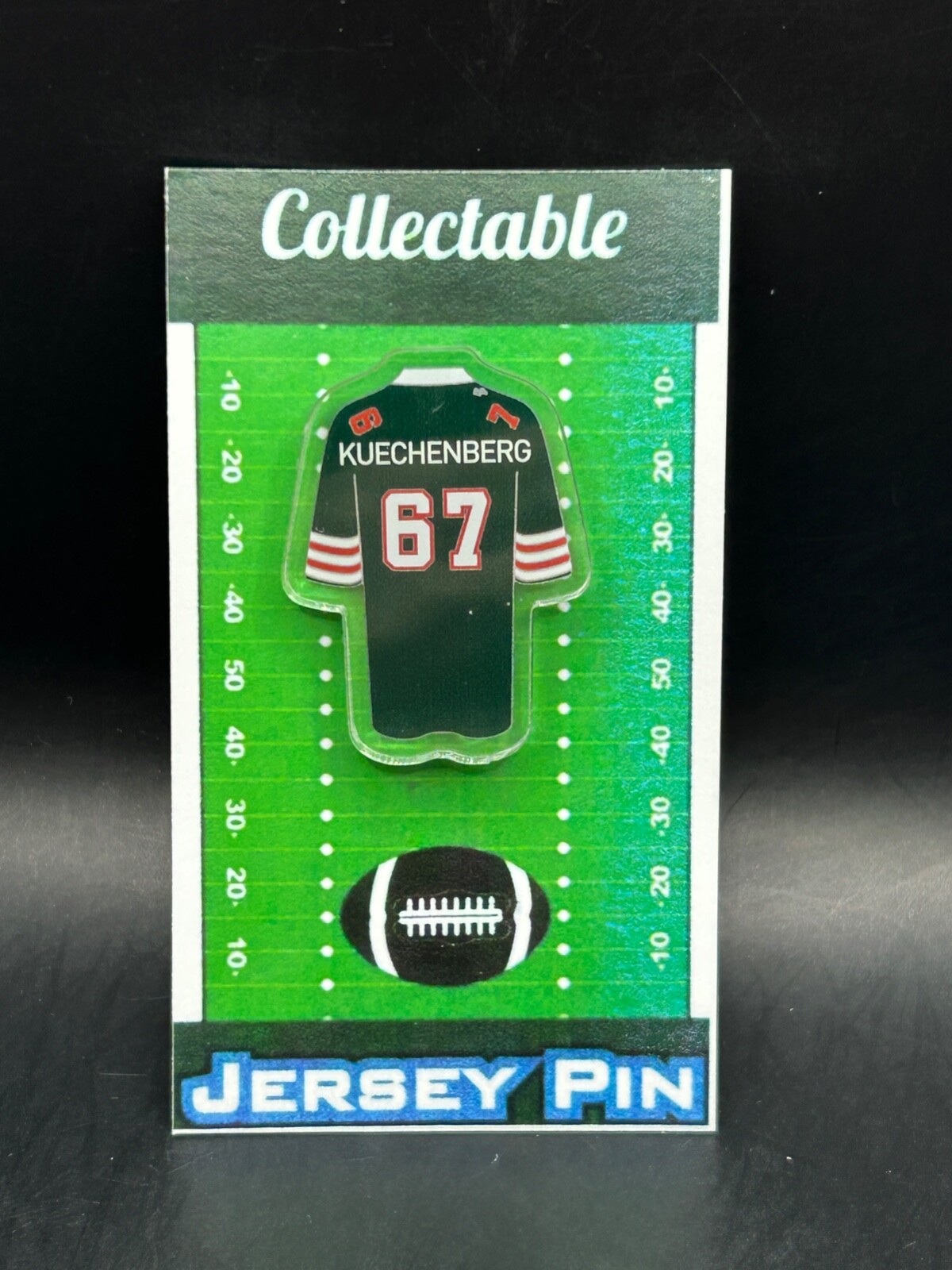 Miami Dolphins Bob Kuechenberg Throwback Jersey Lapel Pin Collectible