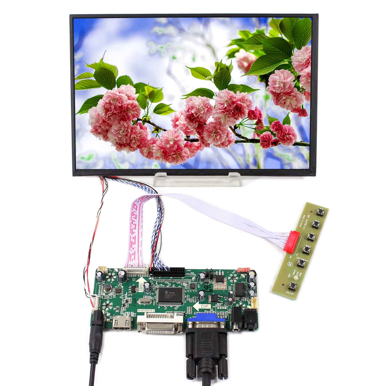 10.1inch IPS LCD M101NWWB 1280X800 Display HD VGA DVI LCD Controller Board