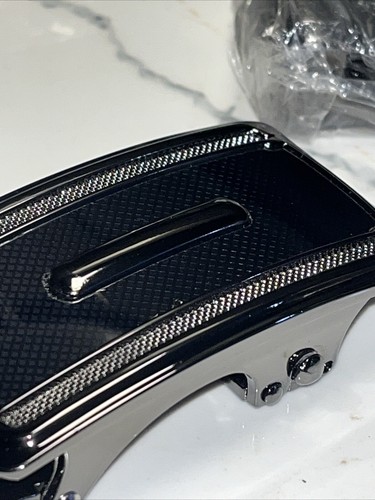 10 QTY! BULK- Classy Men's Belt Buckle Auto Sliding locking ratcheting track - Picture 7 of 10