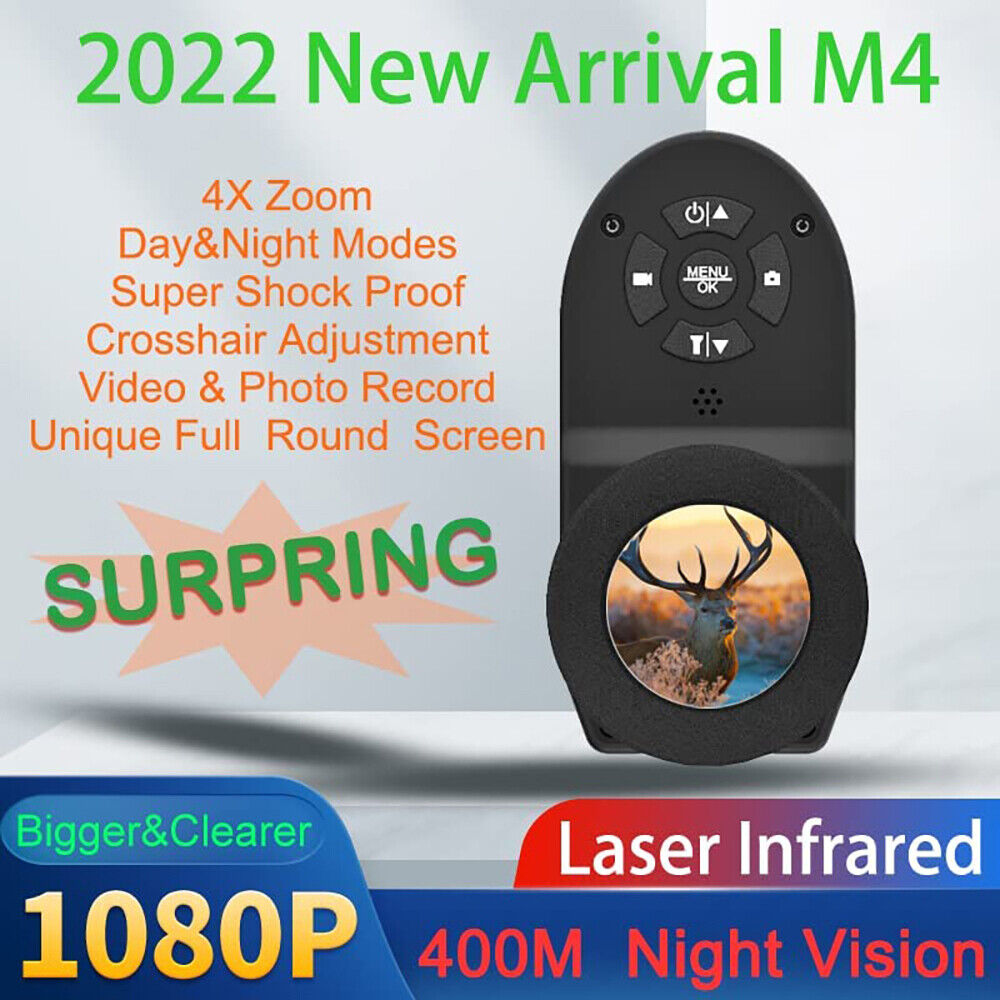 1080P Nachtsichtgerät bis 400m IR Nachtsicht Monokular Jagd Zielfernrohr Kamera