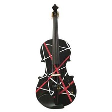 Wrap Electric Violin w Mechanical Pegs Bow Case Crystal Tuners Rosin Strings