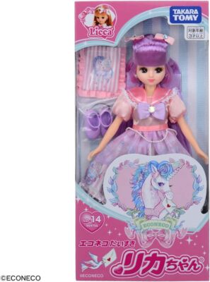 New TAKARA TOMY Licca-chan Doll LD-14 Eco cat I love Licca-chan