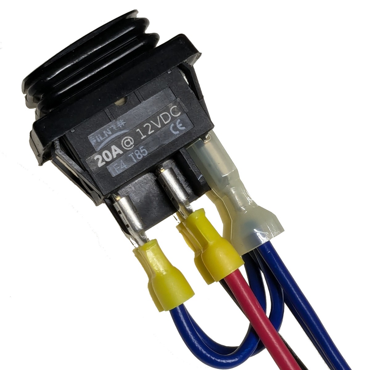 IndusTec 12V/24V DPDT Rocker Switch - Reverse Polarity For DC Motors (Up To 20A)